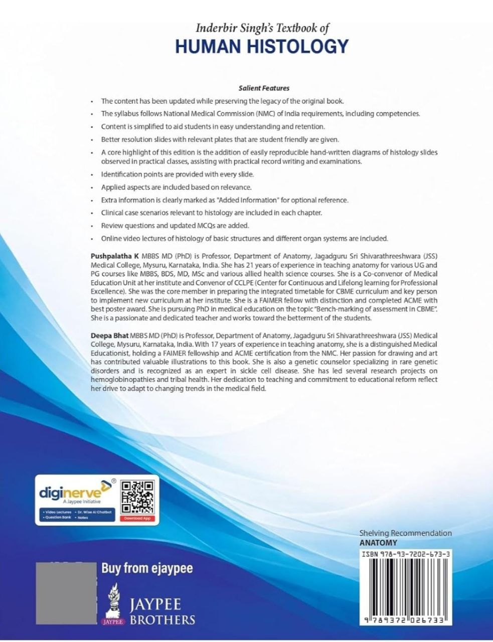 Inderbir Singh's Textbook Of Human Histology, 12th Edition view 2