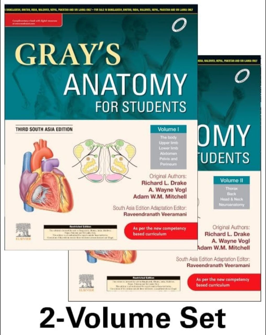 Grays Anatomy for Students 3rd SAE (2 Vol. Set)