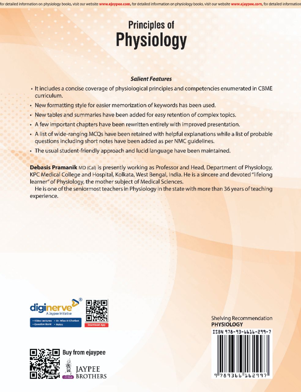 Principles of Physiology By Debasis Pramanik 8E Reprint view 2