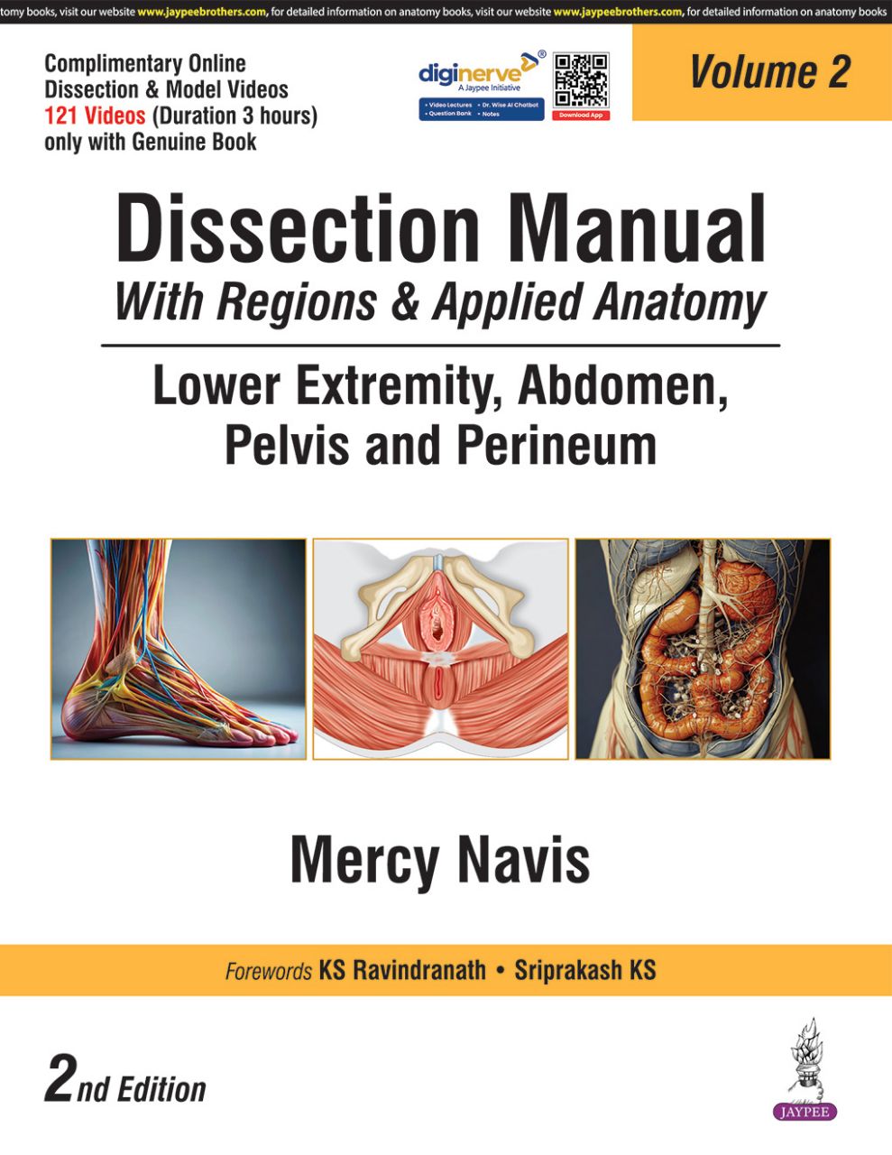 Dissection Manual With Regions & Applied Anatomy By Mercy Navis 3 Vol. Set 2/e view 2