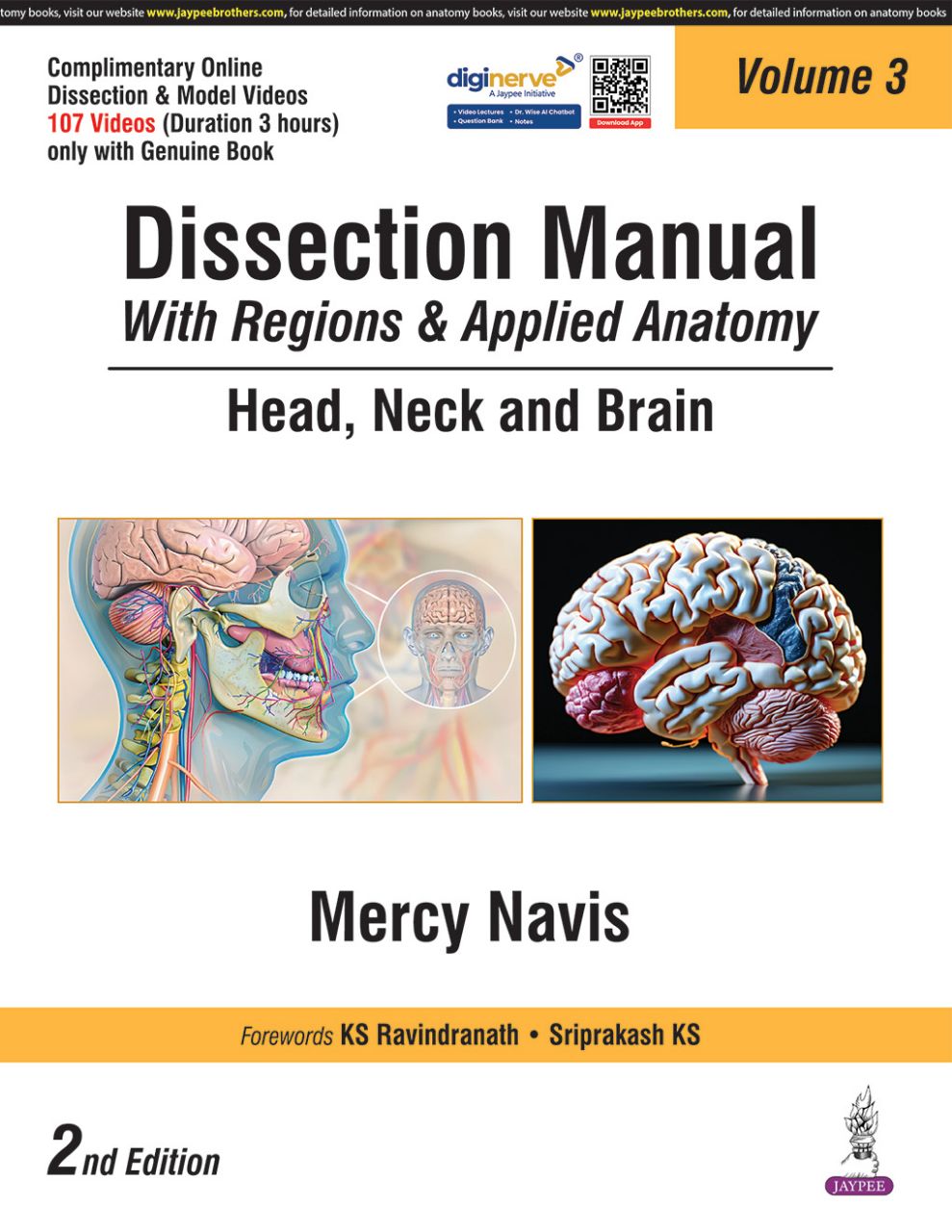 Dissection Manual With Regions & Applied Anatomy By Mercy Navis 3 Vol. Set 2/e view 3
