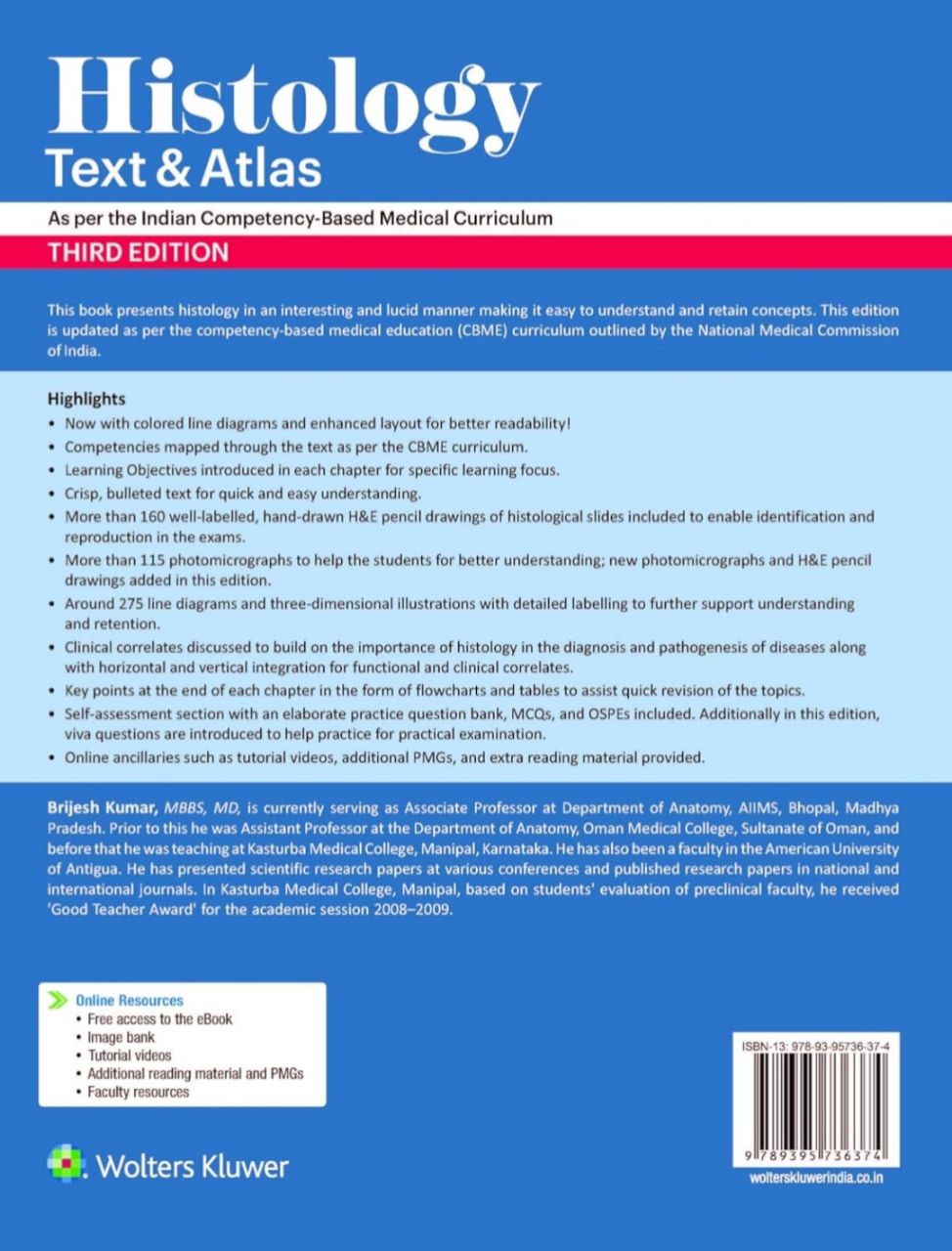 Histology Text & Atlas By Brijesh Kumar 3/e view 2