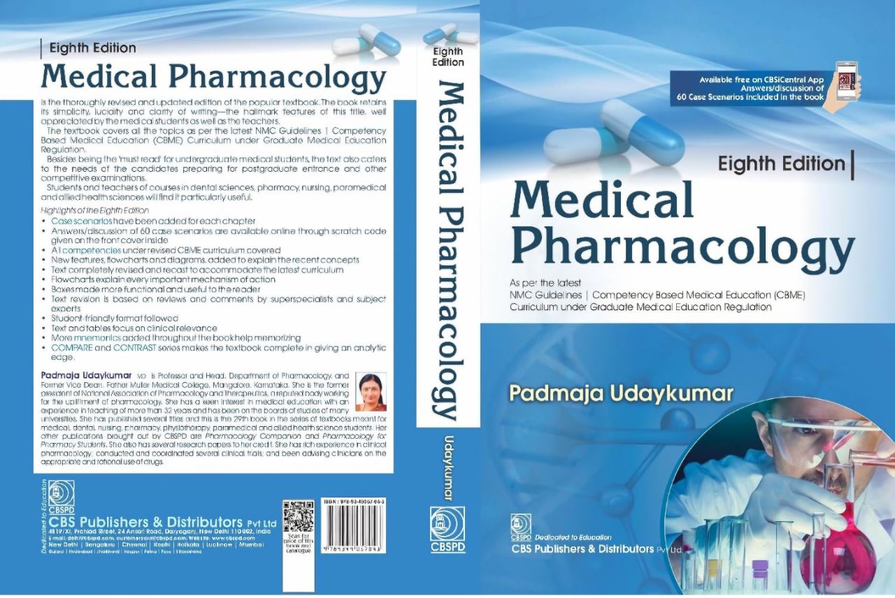Medical Pharmacology By Padmaja Udaykumar Eighth Edition view 2