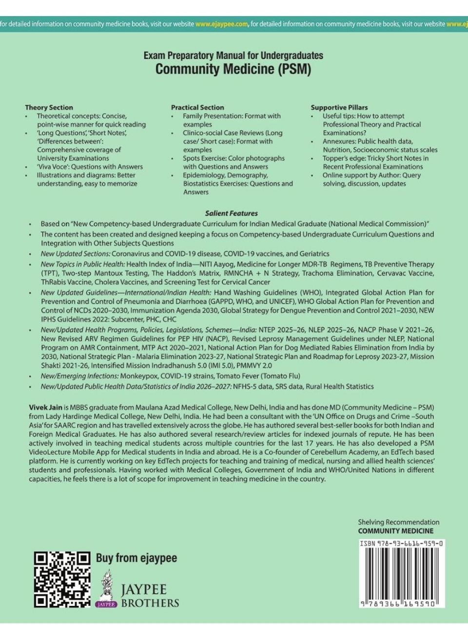 Exam Preparatory Manual for Community Medicine (PSM) by Vivek Jain 5th Edition view 2