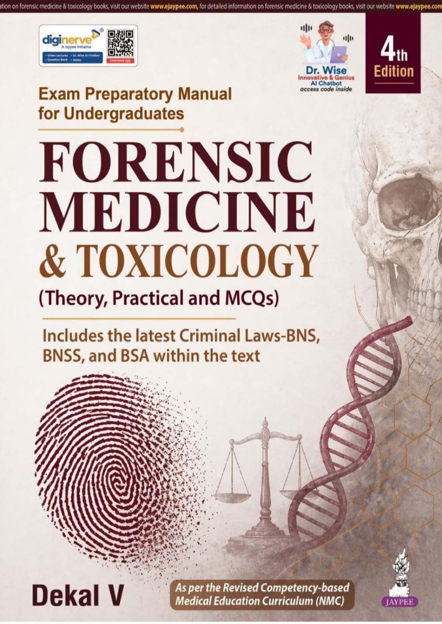 Exam Preparatory Manual For Undergraduates Forensic Medicine & Toxicology By Dekal V (4th Edition)