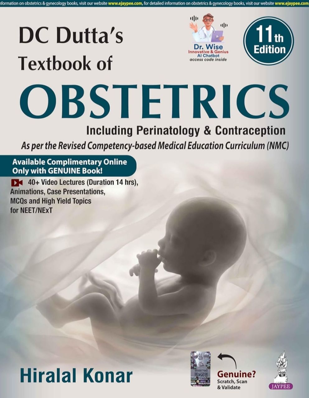 DC Dutta's Textbook of Obstetrics By Hiralal Konar 11/e