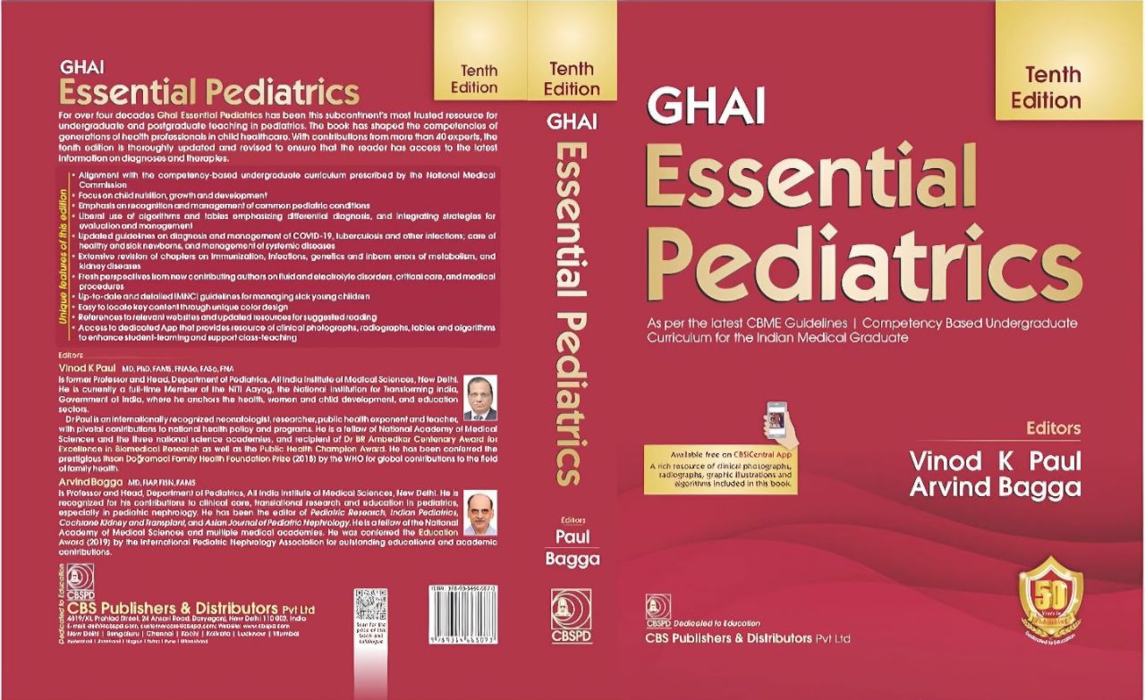 Ghai Essential Pediatrics By Vinod K Paul, Arvind Bagga Tenth Edition view 2