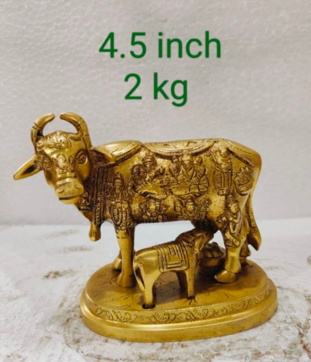 Brass Cow Statue