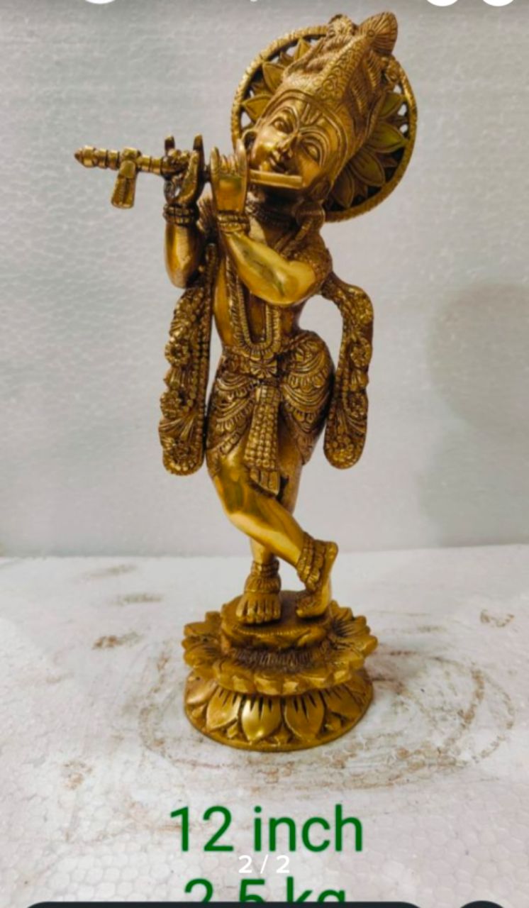 Krishna Brass Statue