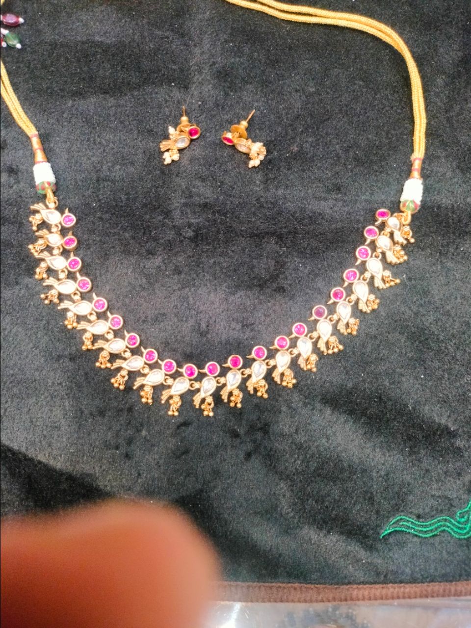 Traditional Gold Plated Necklace Set view 2