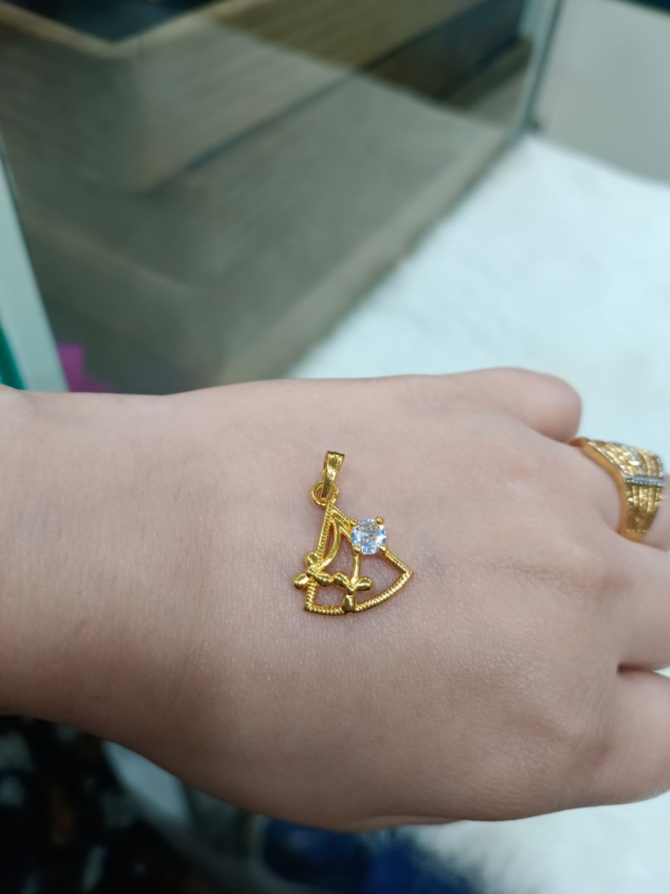 Gold Plated Pendant view 2