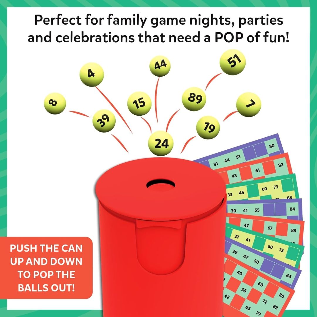 Skillmatics Pop-Reveal Housie – Classic Housie Tambola Game with a Twist
Reusable Cards, Fun for Family Game Nights & Celebrations, Gift for Kids, Teens & Adults, Ages 4, 5, 6, & Up, 3+ Players view 3