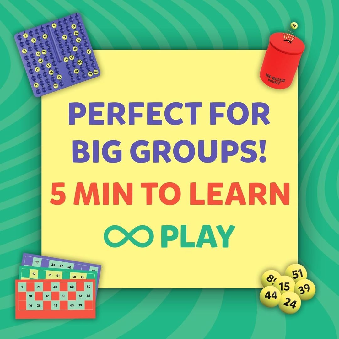 Skillmatics Pop-Reveal Housie – Classic Housie Tambola Game with a Twist
Reusable Cards, Fun for Family Game Nights & Celebrations, Gift for Kids, Teens & Adults, Ages 4, 5, 6, & Up, 3+ Players view 8