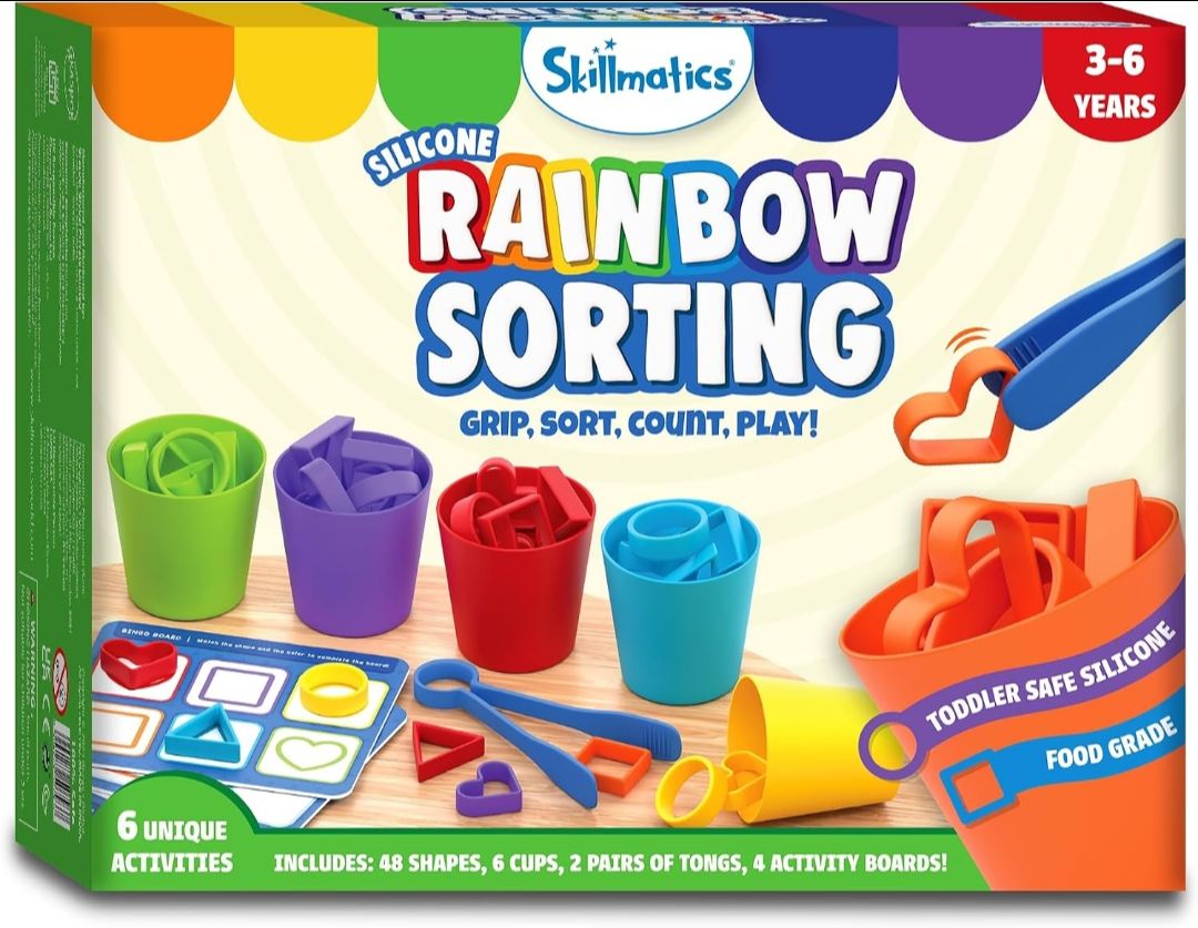 Skillmatics Silicone Rainbow Sorting Game – Learning & Educational Toy
Sorting, Counting & Sequencing Skills, Gift for Toddlers & Preschoolers, Boys and Girls Ages 3, 4, 5, 6 view 7