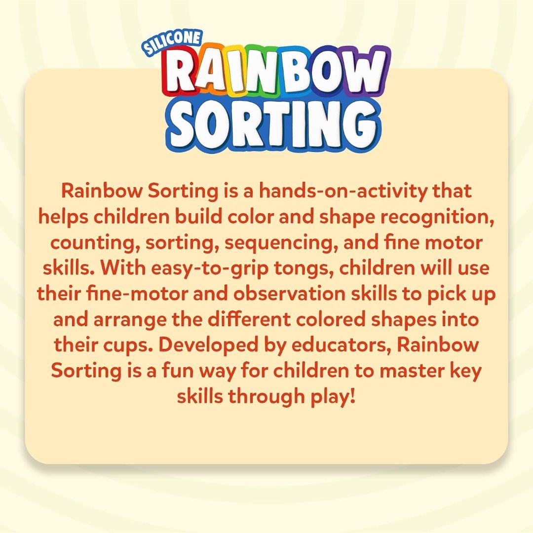 Skillmatics Silicone Rainbow Sorting Game – Learning & Educational Toy
Sorting, Counting & Sequencing Skills, Gift for Toddlers & Preschoolers, Boys and Girls Ages 3, 4, 5, 6 view 8