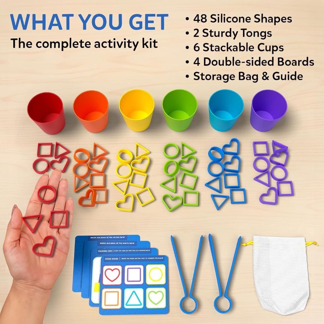 Skillmatics Silicone Rainbow Sorting Game – Learning & Educational Toy
Sorting, Counting & Sequencing Skills, Gift for Toddlers & Preschoolers, Boys and Girls Ages 3, 4, 5, 6 view 6