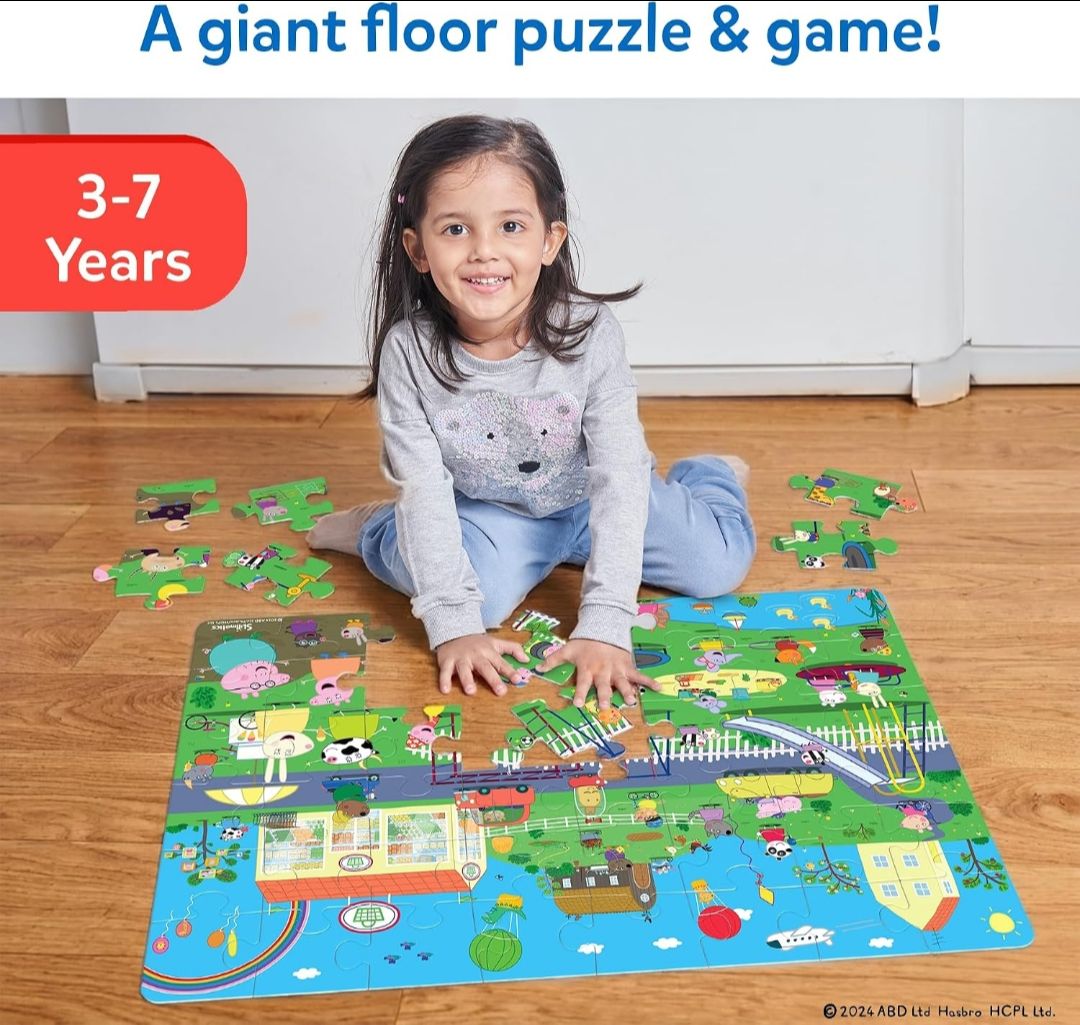 Skillmatics Piece & Play Peppa Pig - Floor Jigsaw Puzzle & Game
Sturdy Jumbo Puzzle Pieces, Educational Toy for Toddlers, Gifts for Boys & Girls Ages 3, 4, 5, 6, 7 (48 Pieces, 2 x 3 feet). view 5