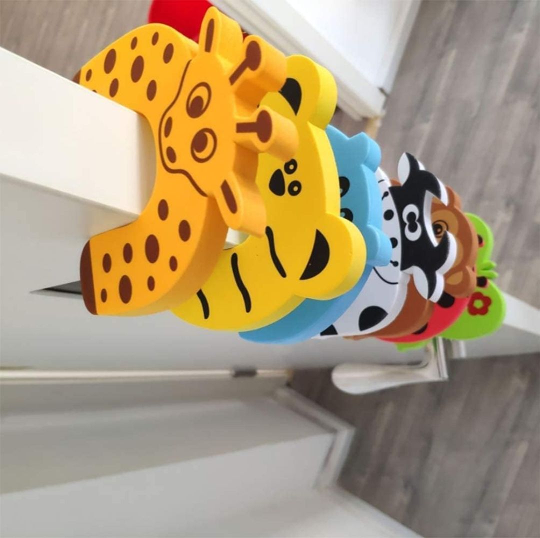 Cartoon Animal Cushion Children Safety Foam Door Stopper Childproof Door Stoppers Curve Shaped Door Stopper (Random, 1) view 7