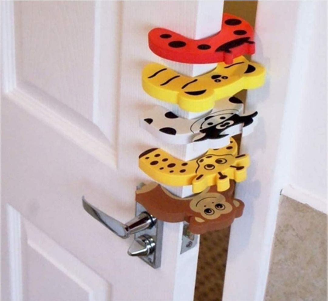 Cartoon Animal Cushion Children Safety Foam Door Stopper Childproof Door Stoppers Curve Shaped Door Stopper (Random, 1) view 6