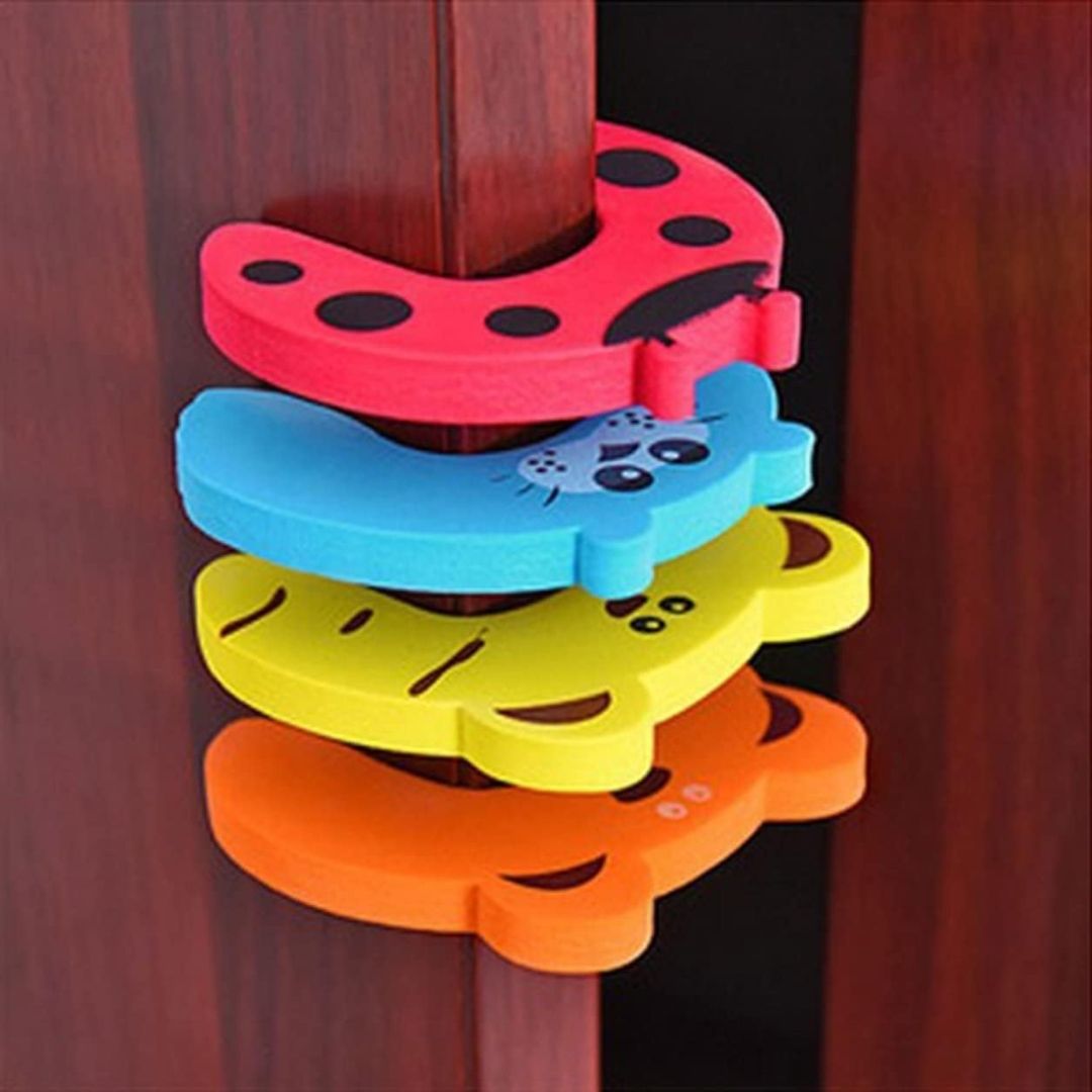 Cartoon Animal Cushion Children Safety Foam Door Stopper Childproof Door Stoppers Curve Shaped Door Stopper (Random, 1) view 8