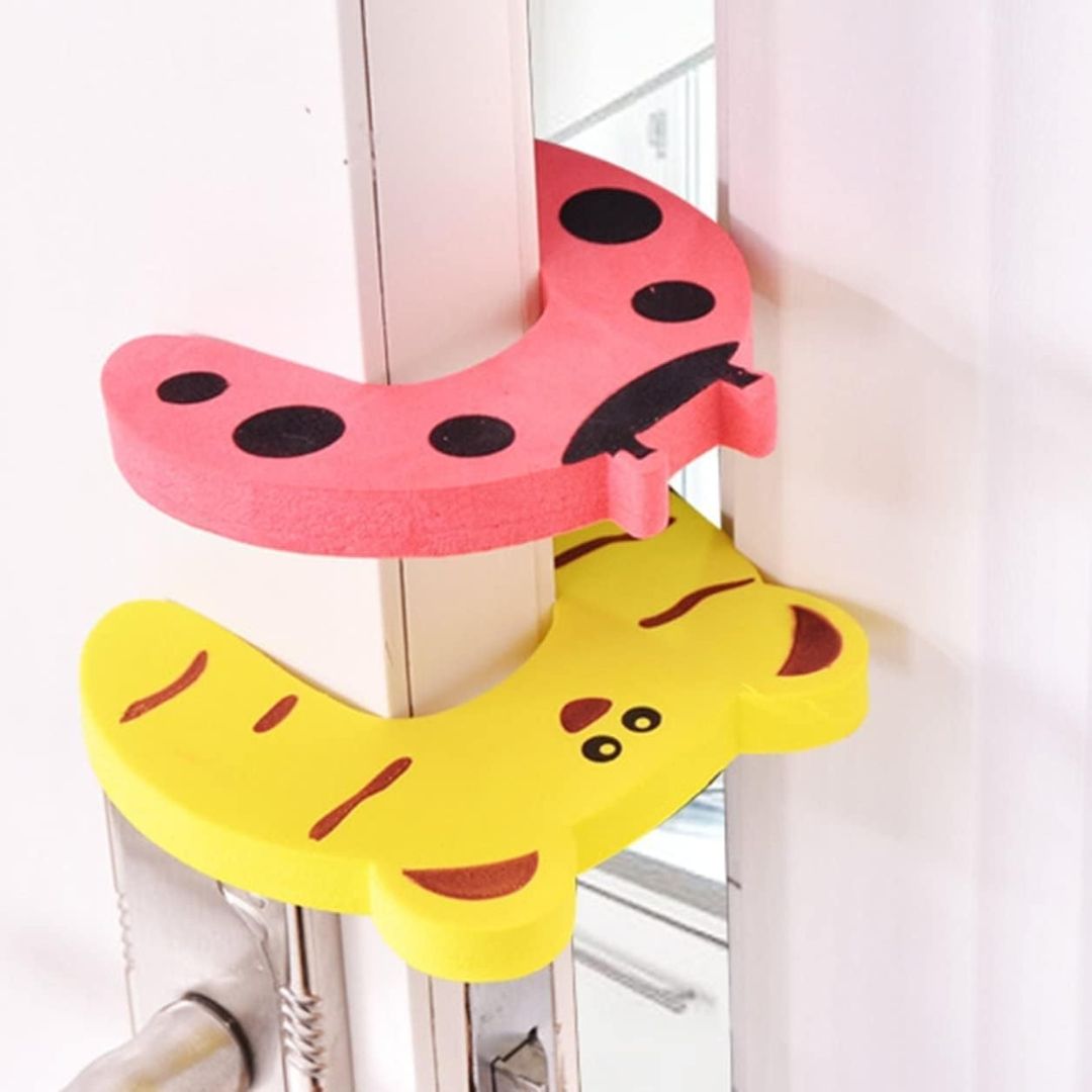Cartoon Animal Cushion Children Safety Foam Door Stopper Childproof Door Stoppers Curve Shaped Door Stopper (Random, 1) view 4