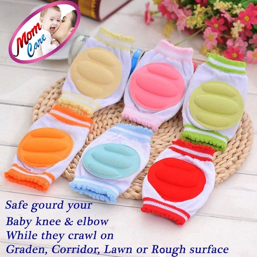 Baby Knee Pads for Crawling | Baby Knee & Elbow Pads for Crawling | Soft Knee Protector & Elbow Guard for Kids | Comfortable Anti Slip Knee Pads for Kids Associates Pack Of 1 view 3