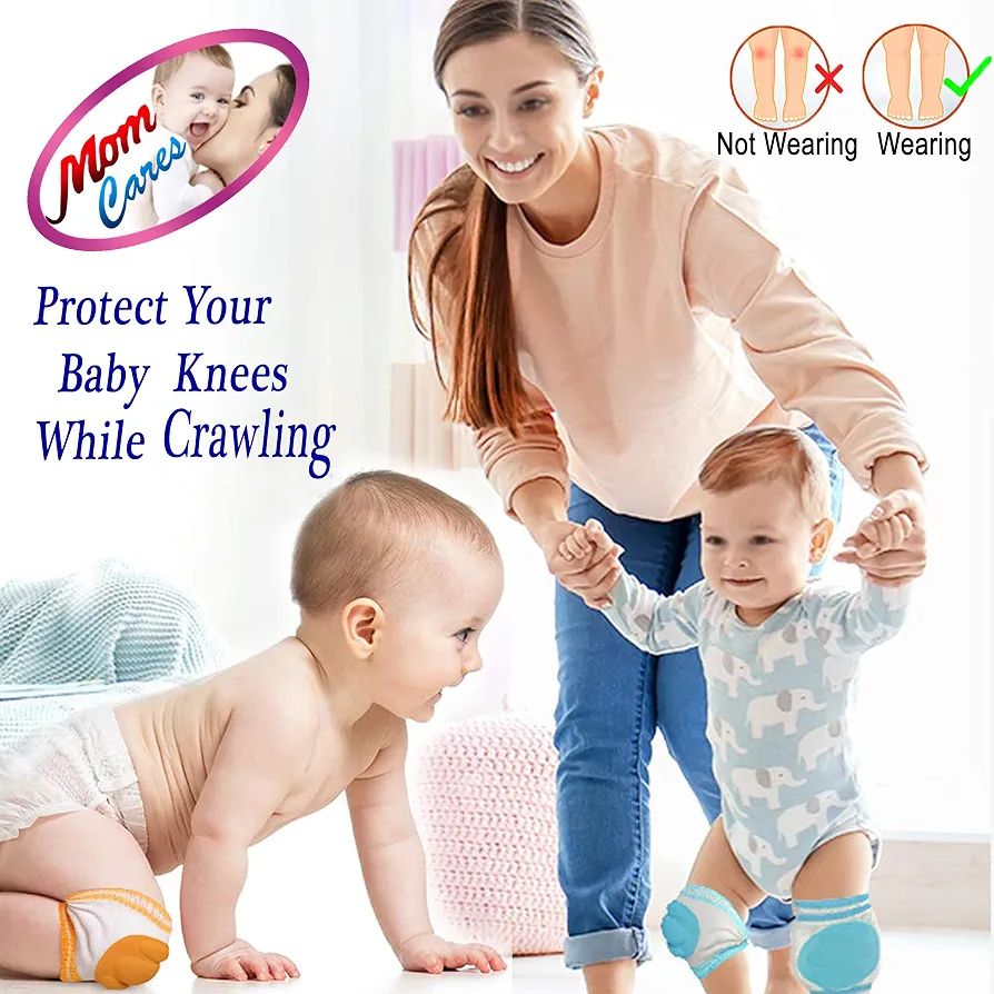 Baby Knee Pads for Crawling | Baby Knee & Elbow Pads for Crawling | Soft Knee Protector & Elbow Guard for Kids | Comfortable Anti Slip Knee Pads for Kids Associates Pack Of 1 view 2