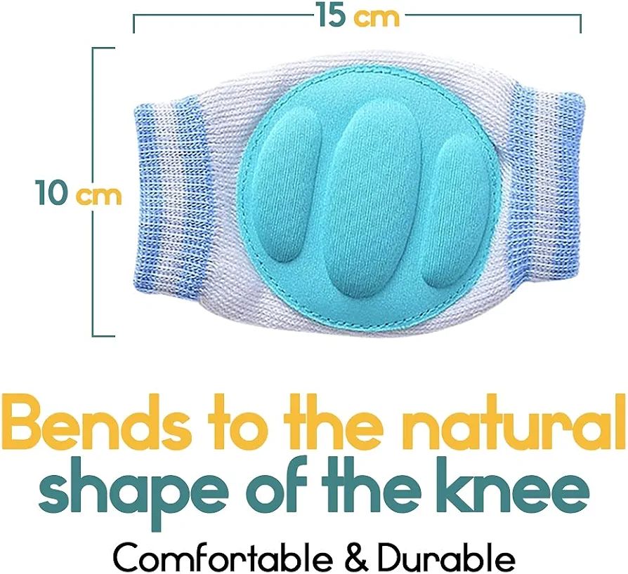 Baby Knee Pads for Crawling | Baby Knee & Elbow Pads for Crawling | Soft Knee Protector & Elbow Guard for Kids | Comfortable Anti Slip Knee Pads for Kids Associates Pack Of 1 view 6
