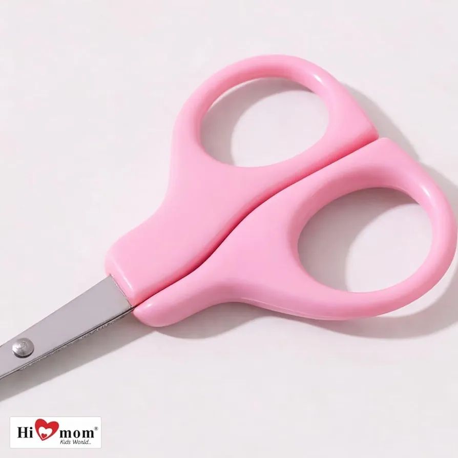 Baby Care Grooming Kit 6 in 1 Newborn Hygiene Set with Soft Brush Comb Nail Clipper Safety Scissors Nail File and Nasal Cleaner for Infants Toddlers - Pink view 4