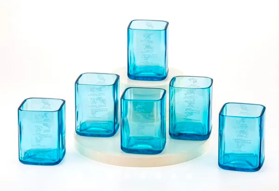 Decorative Blue Glass Vases