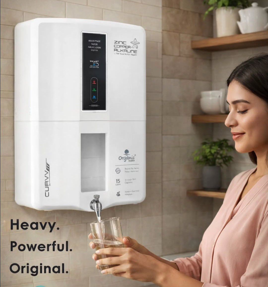 Curvv Zinc Copper Alkaline Water Purifier view 3