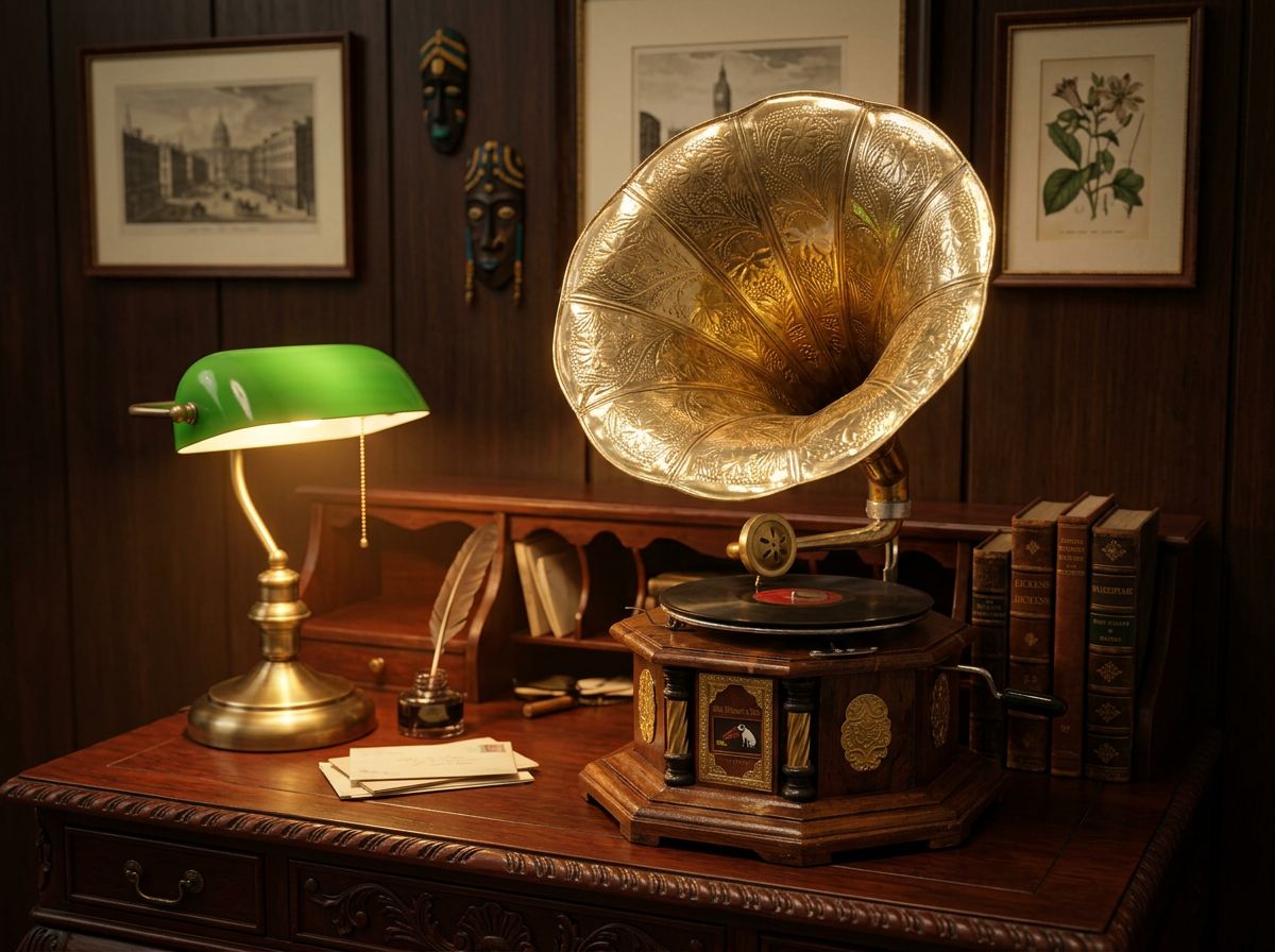 Vintage Gramophone Working Model view 2