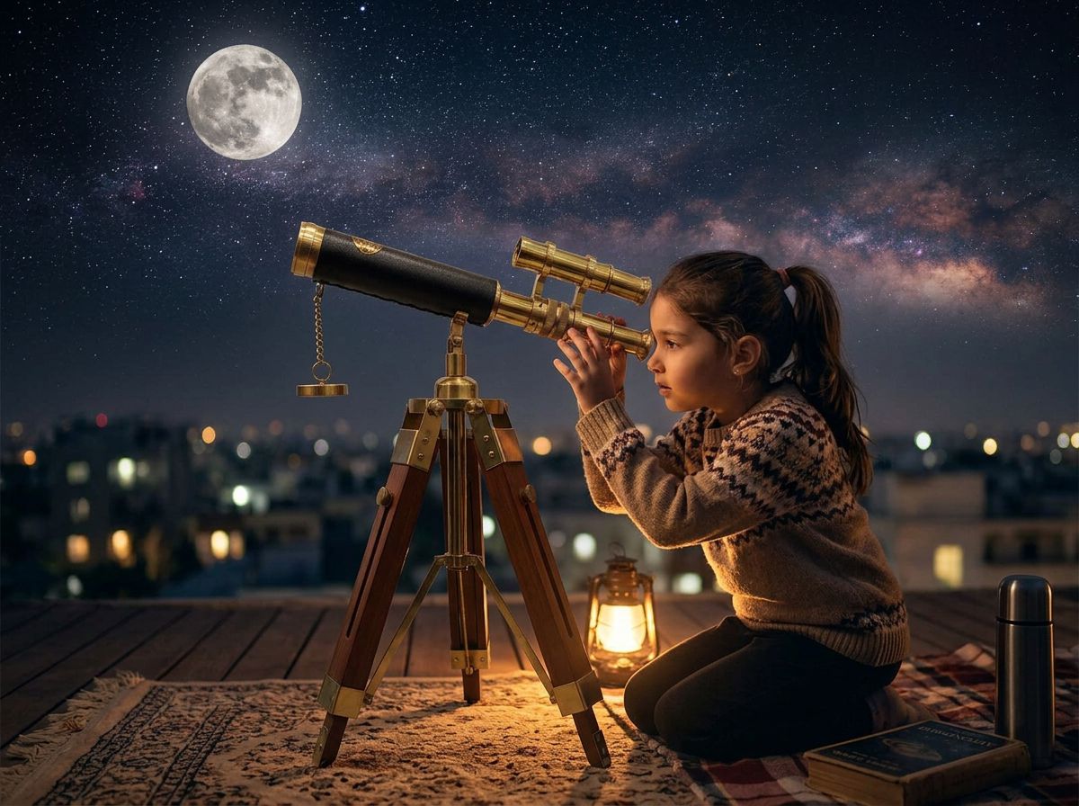 Vintage Brass Telescope Trypod view 2