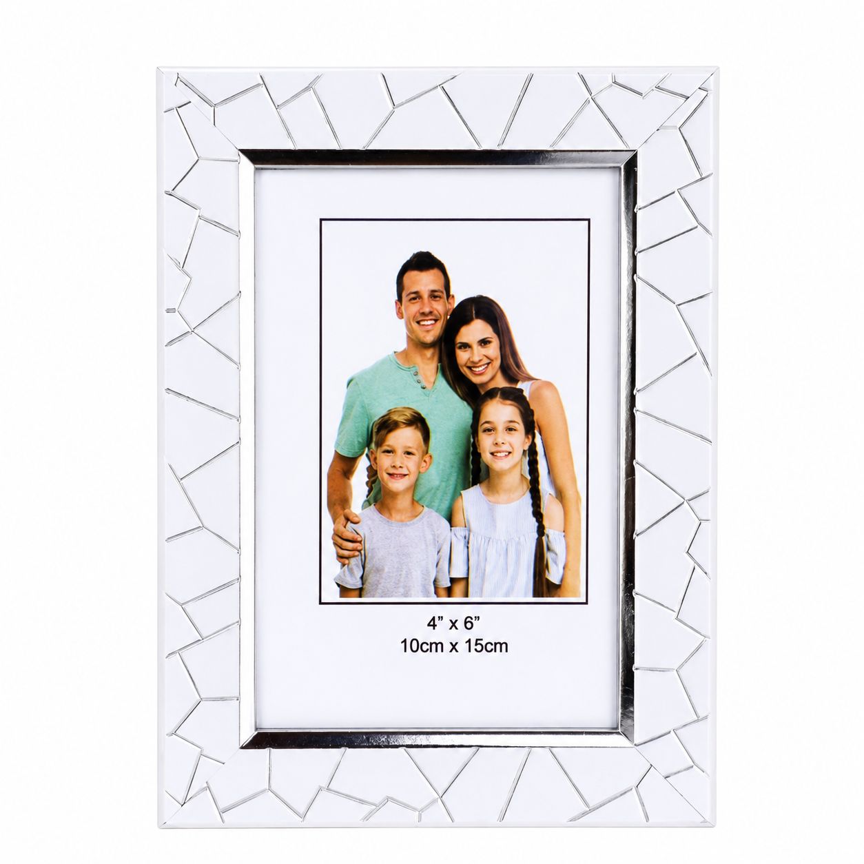 Table Stand White Photo Frame 4X6 Inch view 3
