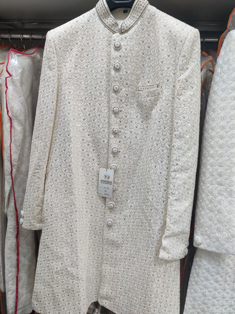 Embroidered Sherwani view 2