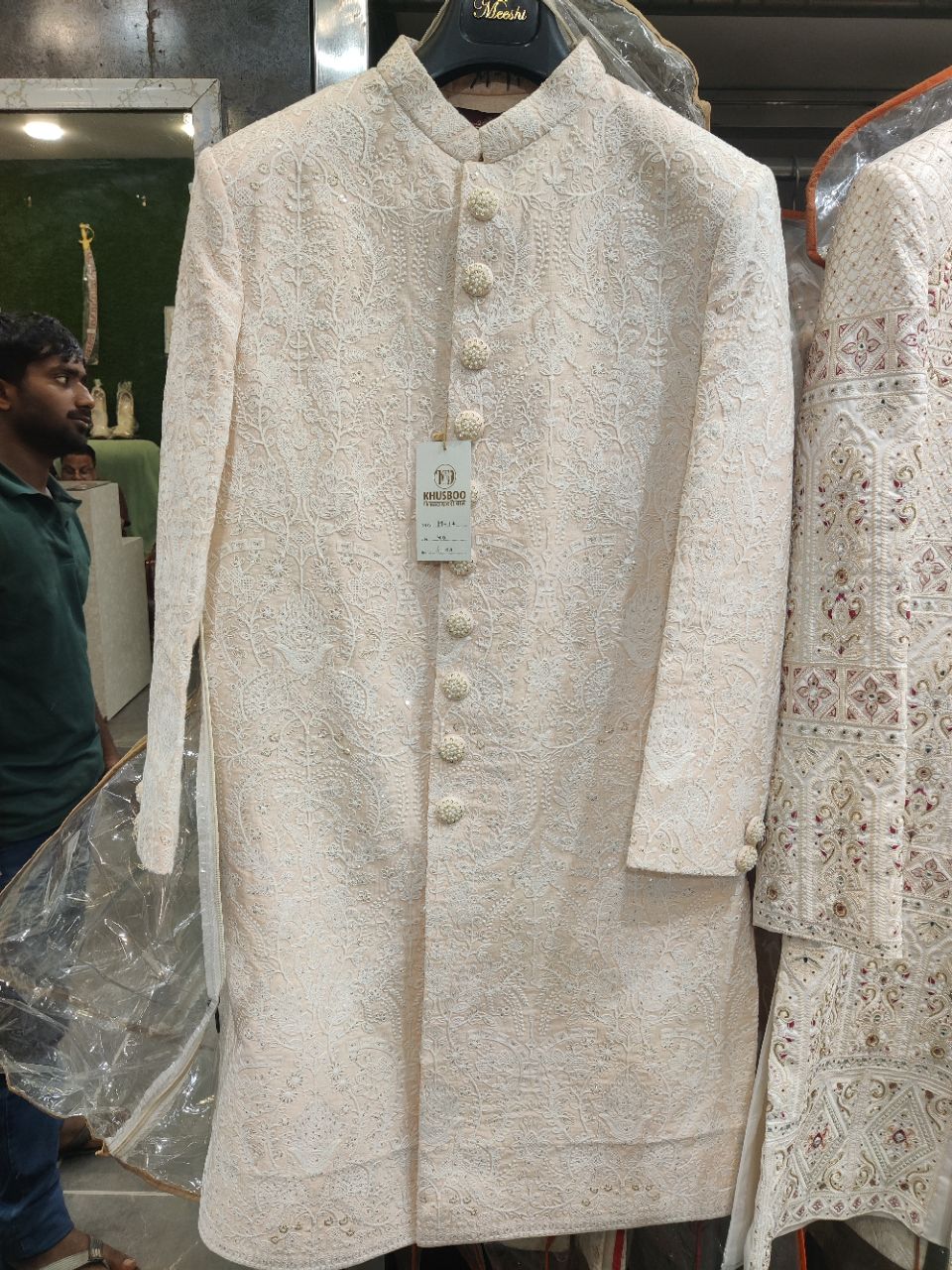 Embroidered Sherwani view 2