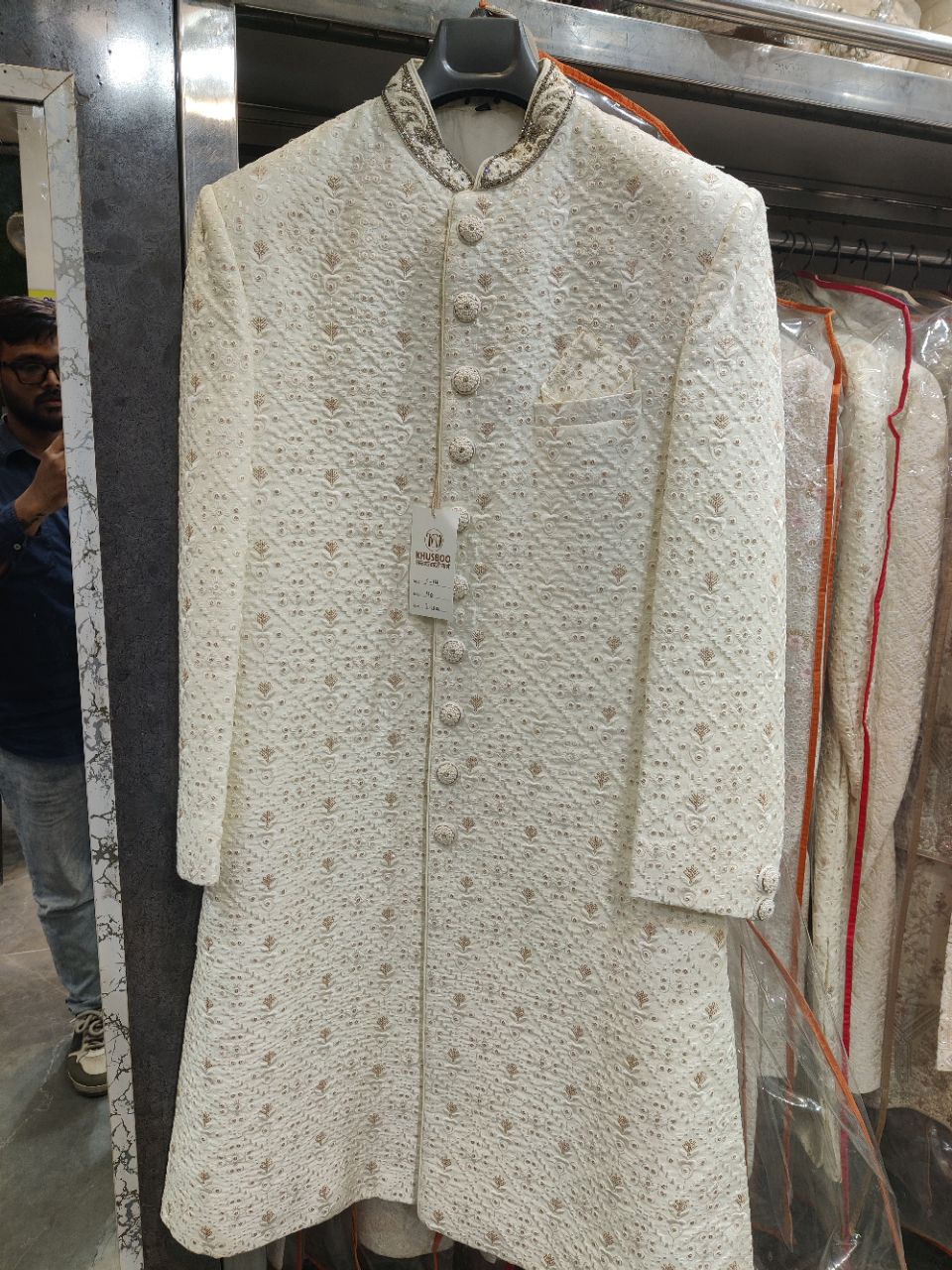 Embroidered Sherwani view 2