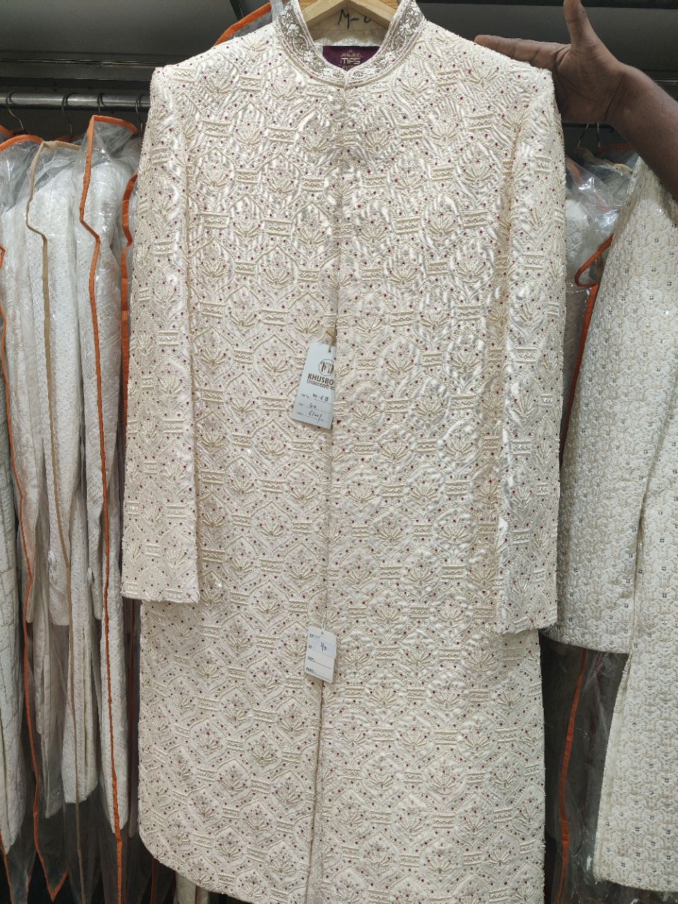 Embroidered Sherwani view 2