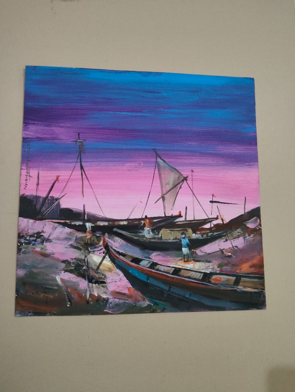 Original Art Work - Fishing Scene