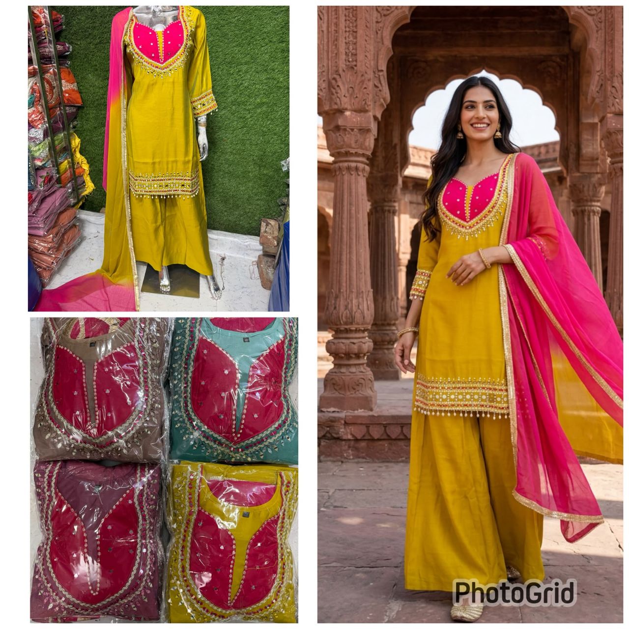 Yellow Ethnic Suit