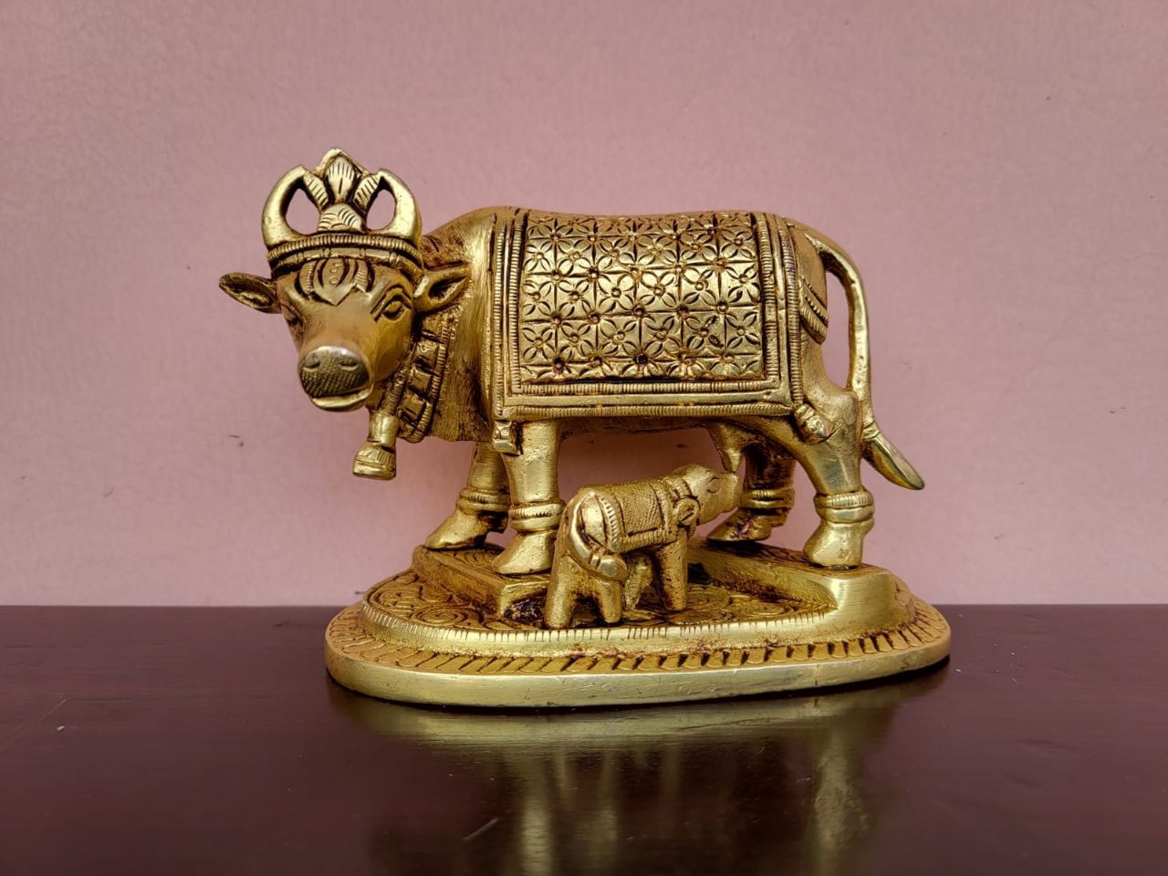 Brass Cow Figurine