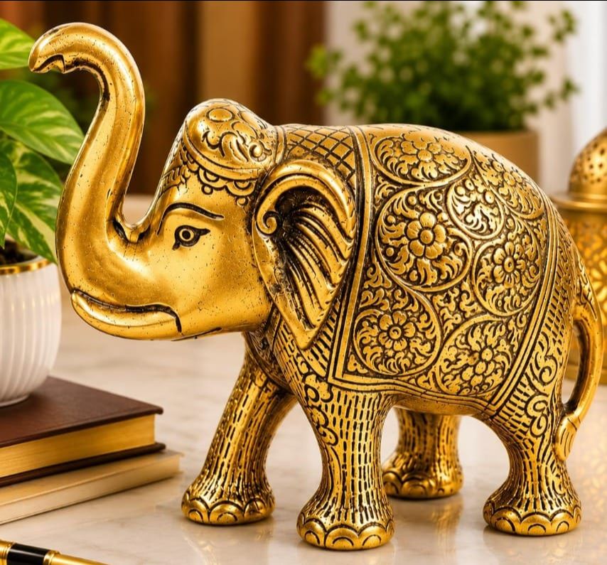 Brass Elephant Figurine