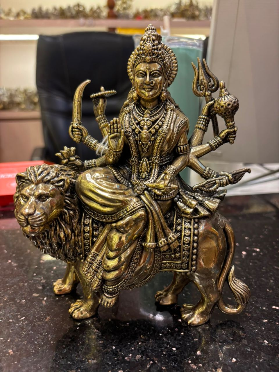 Brass Durga Idol