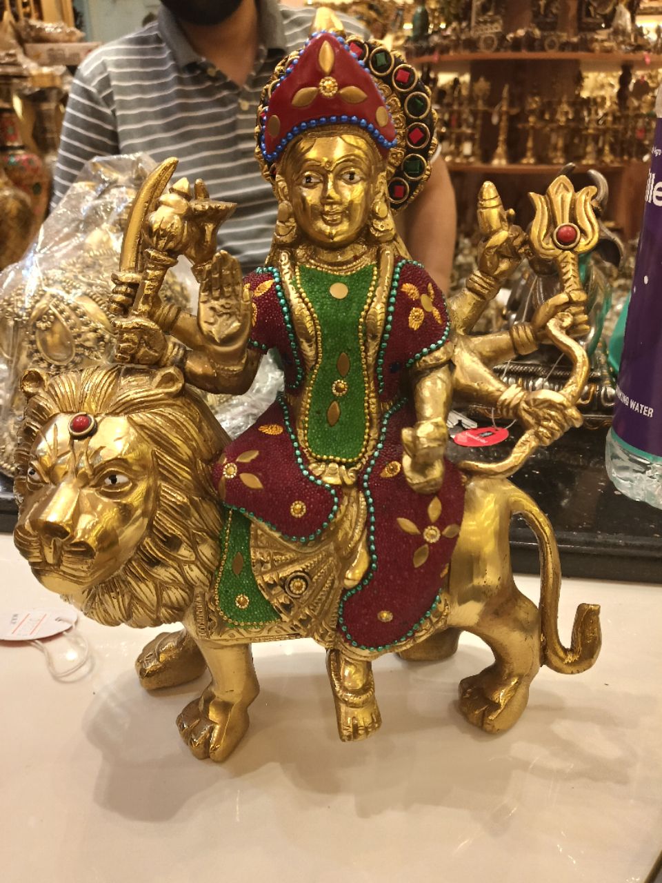 Brass Durga Ma Idol