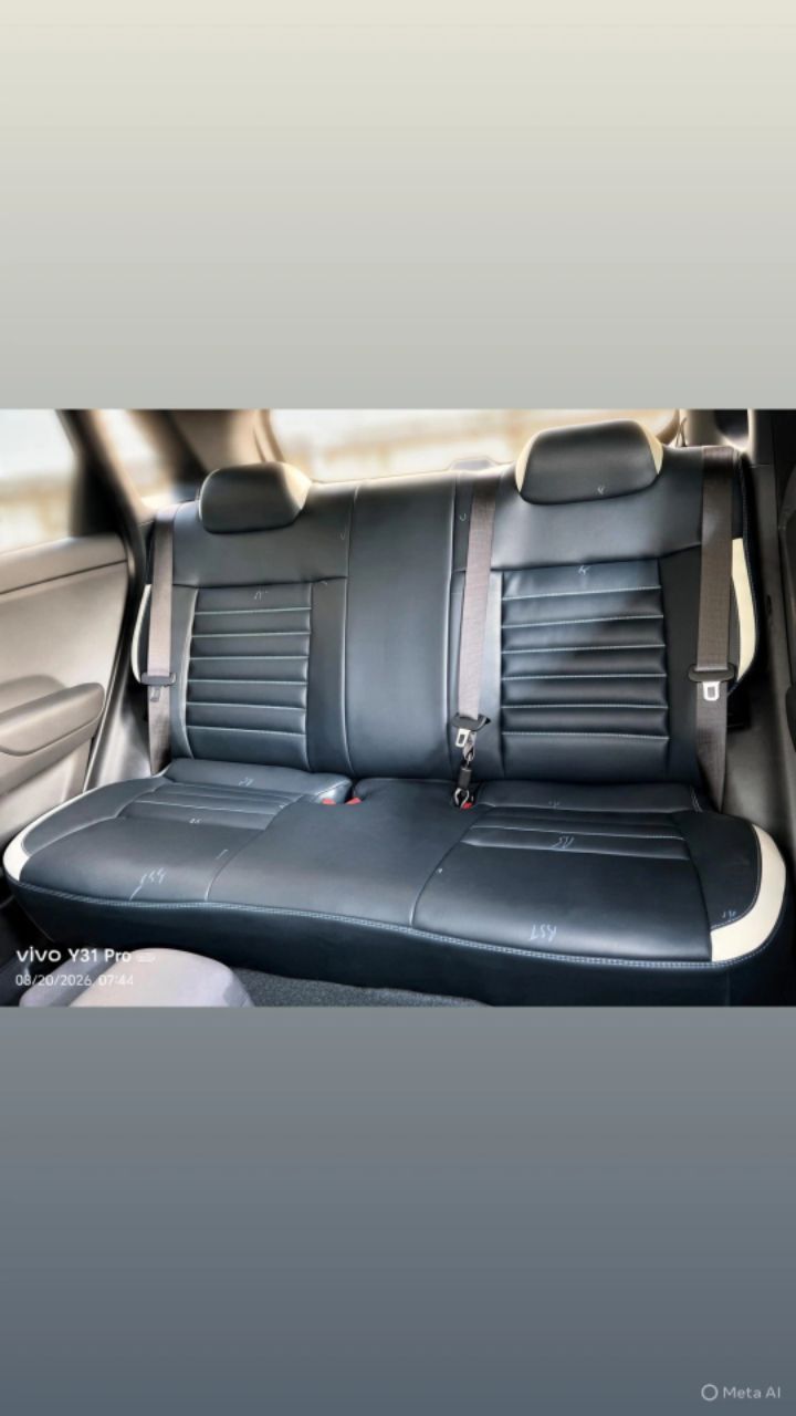 Premium Black Leather Car Seat Cover