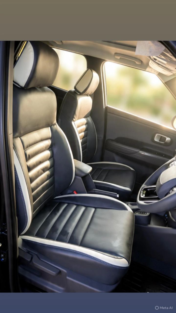 Premium Black Leather Car Seat Covers