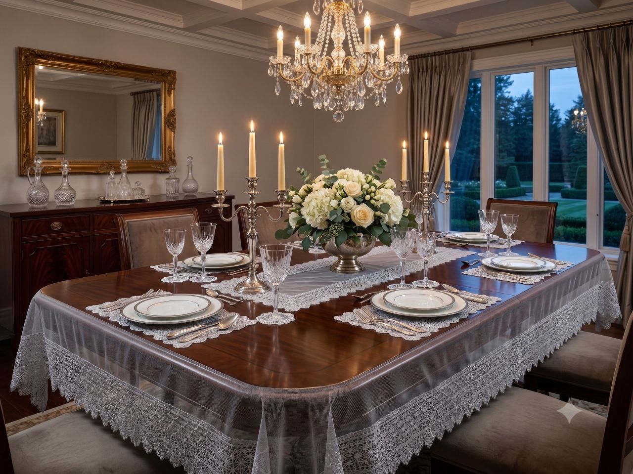 Lace Tablecloth 17