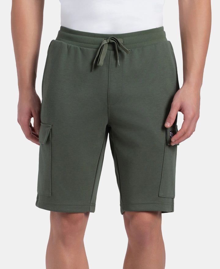 Men's Olive Green Jogger Shorts