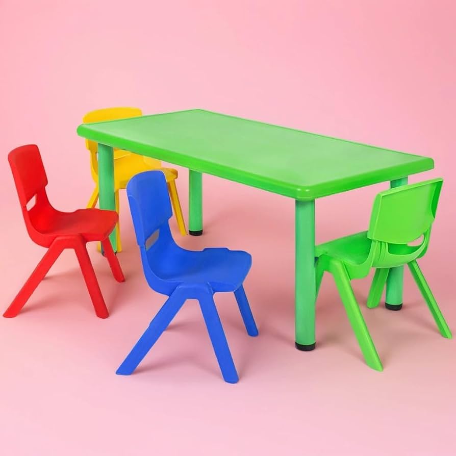 Colorful Kids Activity Table Set view 2