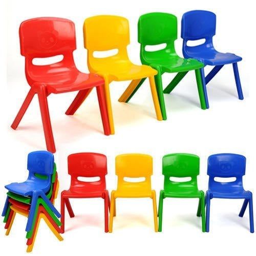 Colorful Stackable Chairs view 3